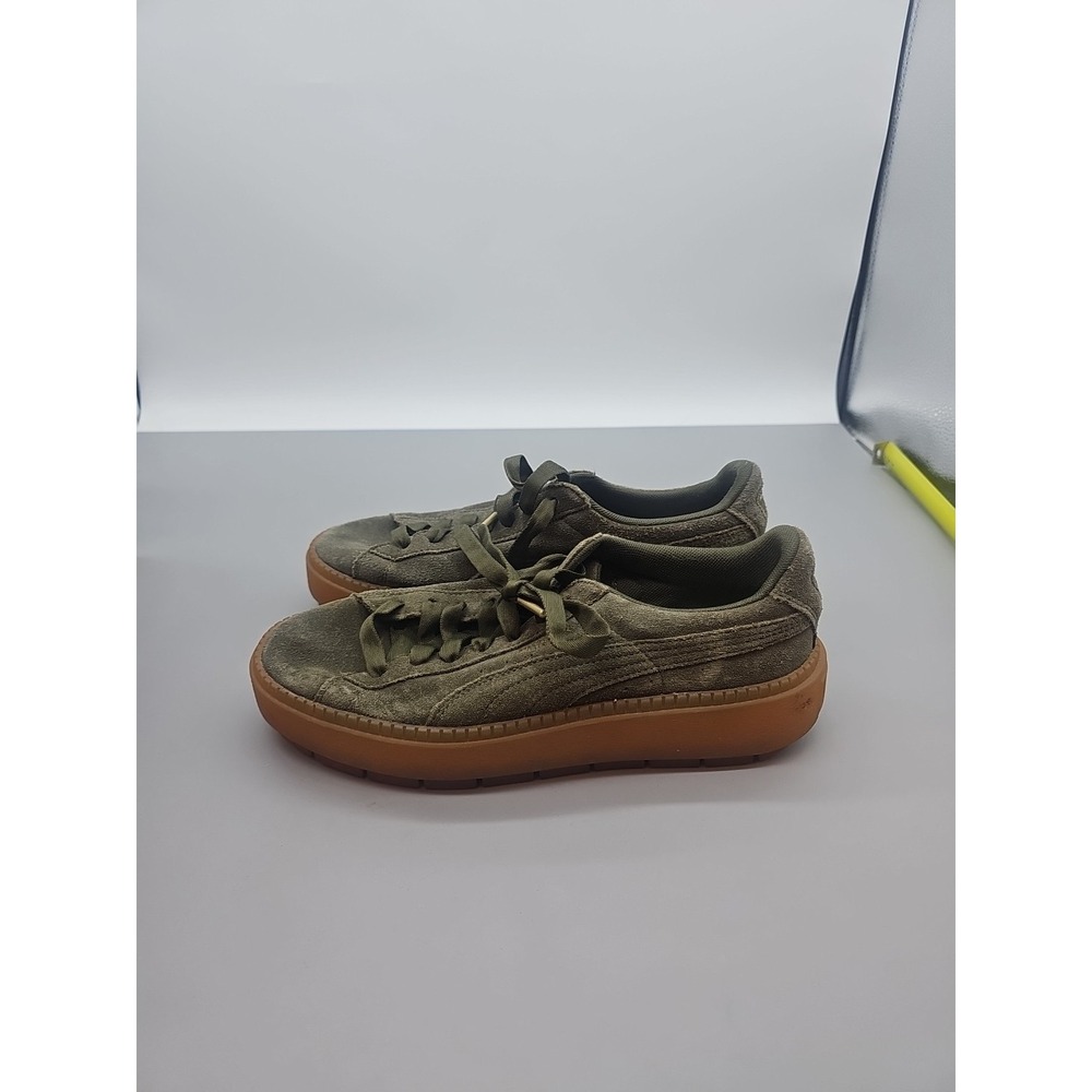 PUMA Unisex-Adult Smash v2 NBK Green Suede Sneaker Size 9 (W) 7(M)